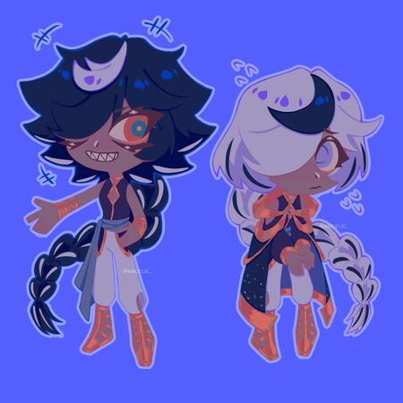 Fullbody Chibi (Semi-Lineless)